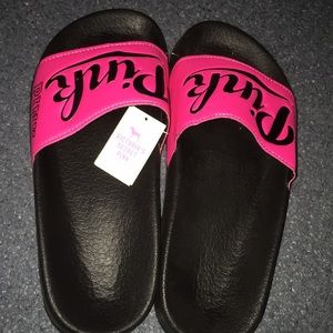 PINK slider sandals